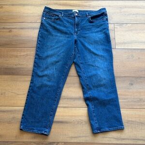 LOFT Outlet Boyfriend Dark Wash Jeans